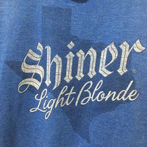 $7 or 2/$10 tshirt sale: Shiner Blonde Beer, Texas tank top, blue size small